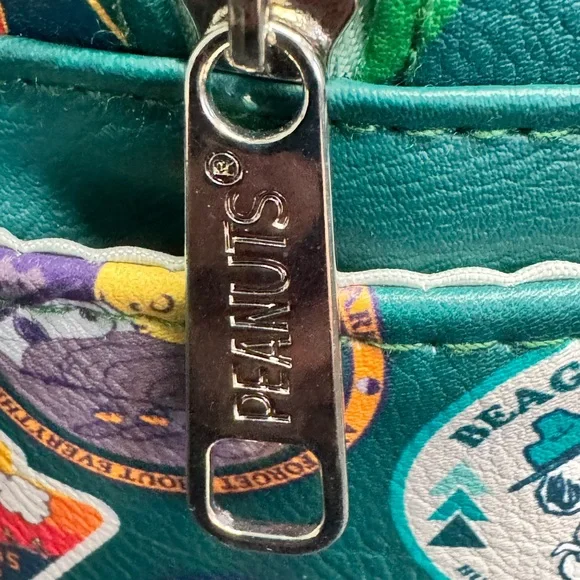 Brand New Never Used Camp Snoopy Backpack! Hard to find front pocket scene! - Picture 7 of 13